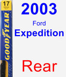 Rear Wiper Blade for 2003 Ford Expedition - Premium