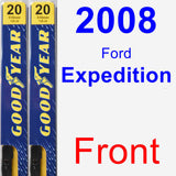 Front Wiper Blade Pack for 2008 Ford Expedition - Premium