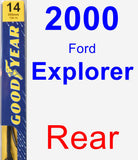 Rear Wiper Blade for 2000 Ford Explorer - Premium