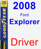 Driver Wiper Blade for 2008 Ford Explorer - Premium