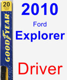 Driver Wiper Blade for 2010 Ford Explorer - Premium