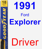 Driver Wiper Blade for 1991 Ford Explorer - Premium