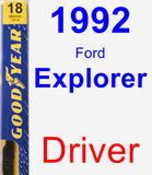 Driver Wiper Blade for 1992 Ford Explorer - Premium