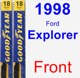 Front Wiper Blade Pack for 1998 Ford Explorer - Premium