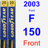 Front Wiper Blade Pack for 2003 Ford F-150 - Premium