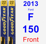 Front Wiper Blade Pack for 2013 Ford F-150 - Premium