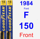 Front Wiper Blade Pack for 1984 Ford F-150 - Premium