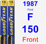 Front Wiper Blade Pack for 1987 Ford F-150 - Premium