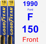 Front Wiper Blade Pack for 1990 Ford F-150 - Premium