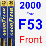 Front Wiper Blade Pack for 2000 Ford F53 - Premium