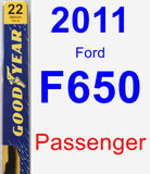 Passenger Wiper Blade for 2011 Ford F650 - Premium