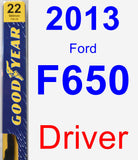 Driver Wiper Blade for 2013 Ford F650 - Premium