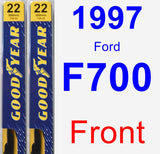 Front Wiper Blade Pack for 1997 Ford F700 - Premium