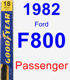 Passenger Wiper Blade for 1982 Ford F800 - Premium