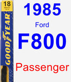 Passenger Wiper Blade for 1985 Ford F800 - Premium