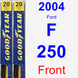 Front Wiper Blade Pack for 2004 Ford F-250 - Premium