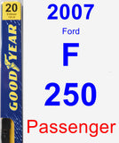 Passenger Wiper Blade for 2007 Ford F-250 - Premium