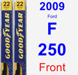 Front Wiper Blade Pack for 2009 Ford F-250 - Premium