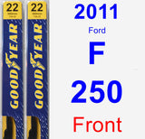 Front Wiper Blade Pack for 2011 Ford F-250 - Premium