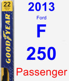 Passenger Wiper Blade for 2013 Ford F-250 - Premium