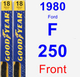 Front Wiper Blade Pack for 1980 Ford F-250 - Premium