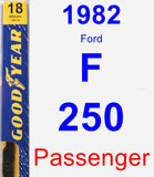 Passenger Wiper Blade for 1982 Ford F-250 - Premium