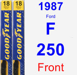 Front Wiper Blade Pack for 1987 Ford F-250 - Premium