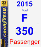 Passenger Wiper Blade for 2015 Ford F-350 - Premium