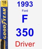 Driver Wiper Blade for 1993 Ford F-350 - Premium