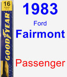 Passenger Wiper Blade for 1983 Ford Fairmont - Premium