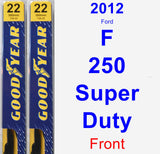 Front Wiper Blade Pack for 2012 Ford F-250 Super Duty - Premium