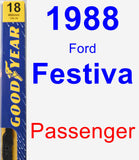 Passenger Wiper Blade for 1988 Ford Festiva - Premium