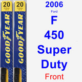 Front Wiper Blade Pack for 2006 Ford F-450 Super Duty - Premium