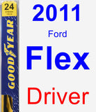 Driver Wiper Blade for 2011 Ford Flex - Premium