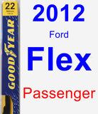 Passenger Wiper Blade for 2012 Ford Flex - Premium