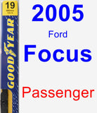 Passenger Wiper Blade for 2005 Ford Focus - Premium