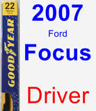 Driver Wiper Blade for 2007 Ford Focus - Premium