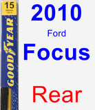 Rear Wiper Blade for 2010 Ford Focus - Premium