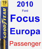 Passenger Wiper Blade for 2010 Ford Focus Europa - Premium