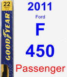 Passenger Wiper Blade for 2011 Ford F-450 - Premium