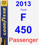 Passenger Wiper Blade for 2013 Ford F-450 - Premium