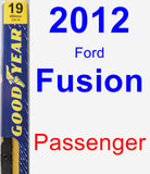 Passenger Wiper Blade for 2012 Ford Fusion - Premium