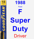 Driver Wiper Blade for 1988 Ford F Super Duty - Premium