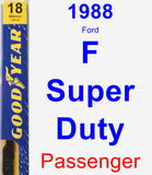 Passenger Wiper Blade for 1988 Ford F Super Duty - Premium