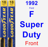 Front Wiper Blade Pack for 1992 Ford F Super Duty - Premium