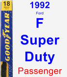 Passenger Wiper Blade for 1992 Ford F Super Duty - Premium