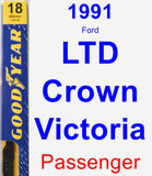 Passenger Wiper Blade for 1991 Ford LTD Crown Victoria - Premium