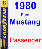 Passenger Wiper Blade for 1980 Ford Mustang - Premium