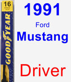 Driver Wiper Blade for 1991 Ford Mustang - Premium