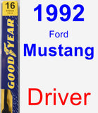 Driver Wiper Blade for 1992 Ford Mustang - Premium